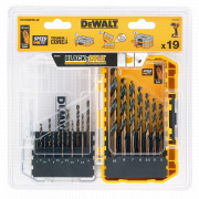 Image for 19 Pcs Black & Gold Drill Set 1mm - 10mm