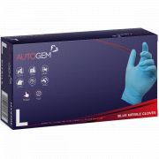 Image for Medium Blue Nitrile Gloves (Size 9)