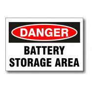 Image for Danger - Battery Storage Area