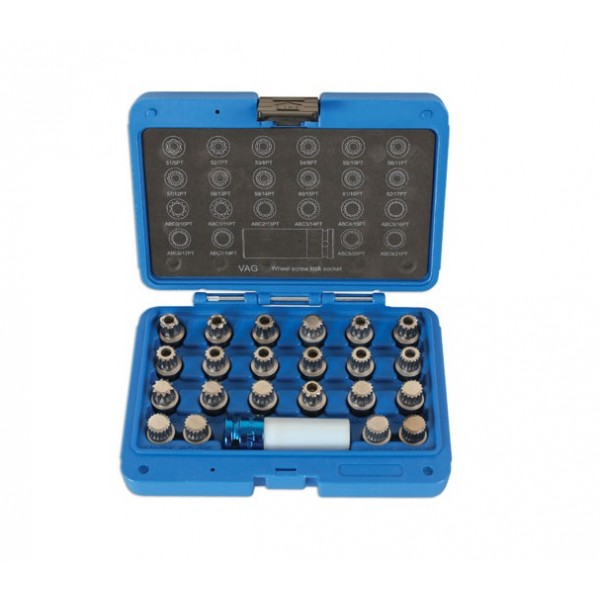 Wheel Bolt Key Set VAG early models 23pc Autogem